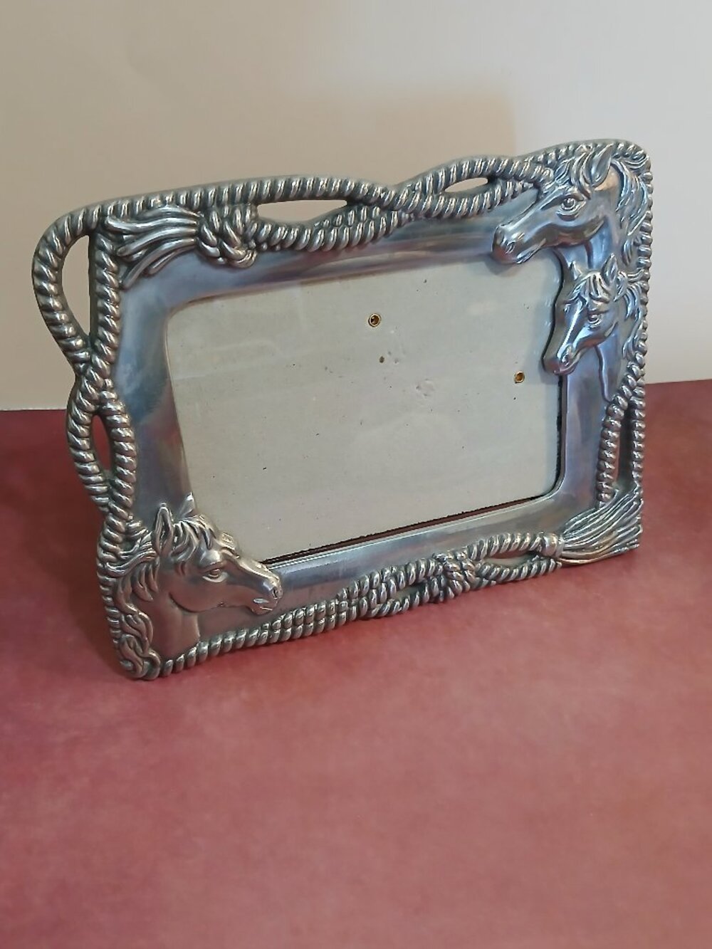 Arthur Court Equestrian Design Picture Frame-Aluminum 4x6